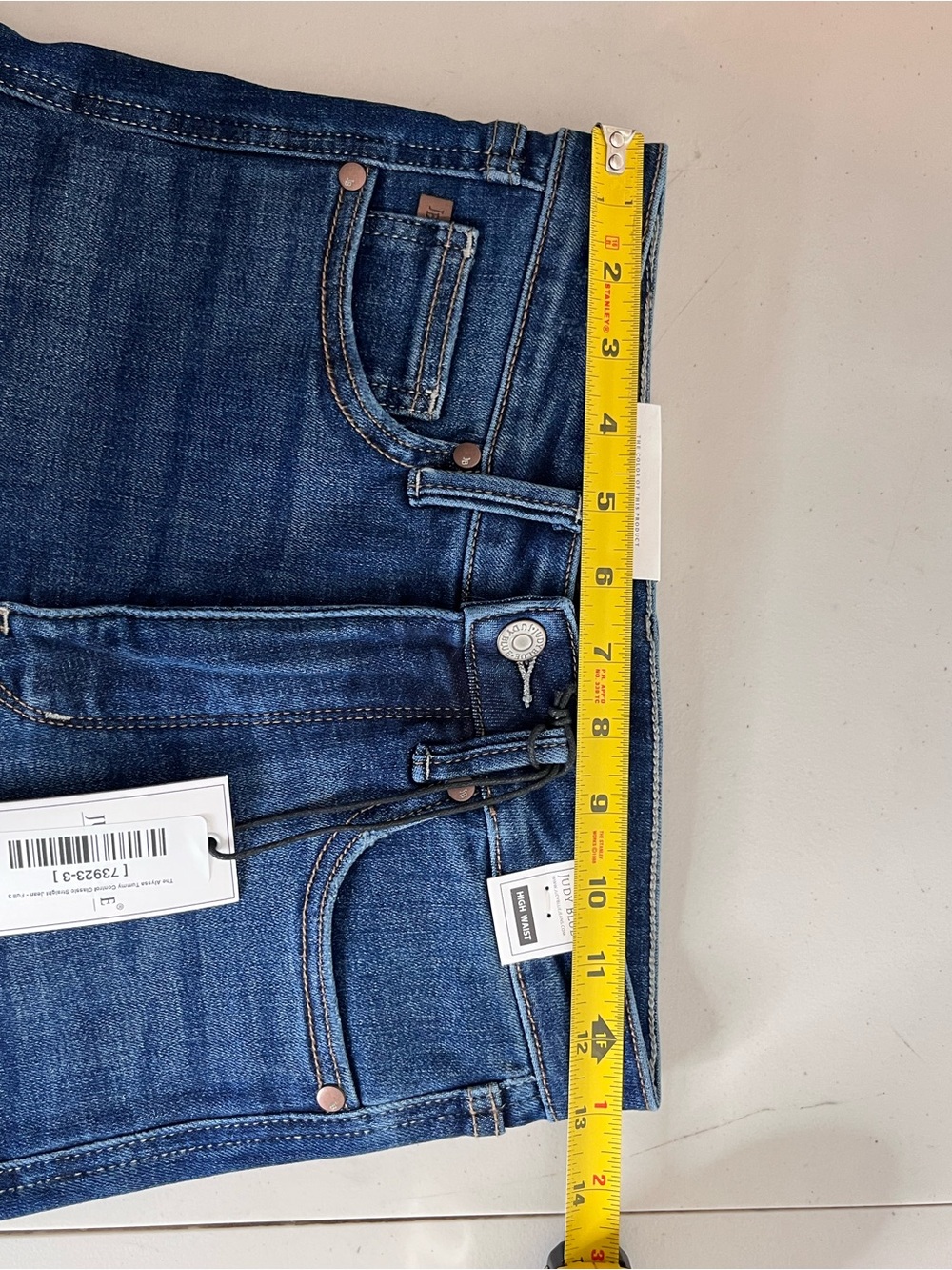 NWT Judy Blue The Alyssa Tummy Control Classic Straight Sz 3/26 Dark Blue Jeans - Picture 12 of 14